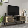 HANAH HOME TV polica Lidya Walnut Gold - slika 2