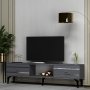HANAH HOME TV polica Pelin Anthracite Silver - slika 2