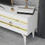HANAH HOME TV polica Pelin White Gold - slika 3