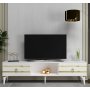 HANAH HOME TV polica Pelin White Gold - slika 1