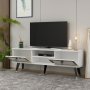 HANAH HOME TV polica Lidya White Gold - slika 3
