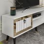 HANAH HOME TV polica Lidya White Gold - slika 4