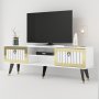 HANAH HOME TV polica Lidya White Gold - slika 5