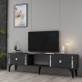 HANAH HOME TV polica Doruk Anthracite Silver - slika 2