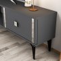 HANAH HOME TV polica Doruk Anthracite Silver - slika 4
