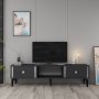 HANAH HOME TV polica Doruk Anthracite Silver - slika 1