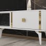 HANAH HOME TV polica Doruk White Gold - slika 3
