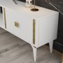 HANAH HOME TV polica Doruk White Gold - slika 4
