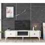HANAH HOME TV polica Doruk White Gold - slika 1