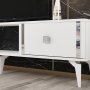 HANAH HOME TV polica Doruk White Silver - slika 3