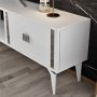 HANAH HOME TV polica Doruk White Silver - slika 4