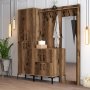HANAH HOME Berlin ABC Walnut Hall Stand - slika 2