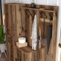 HANAH HOME Berlin ABC Walnut Hall Stand - slika 4