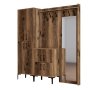 HANAH HOME Berlin ABC Walnut Hall Stand - slika 5
