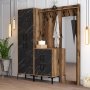 HANAH HOME Berlin ABC Walnut Black Marble Hall Stand - slika 2