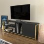 HANAH HOME TV polica Oneida Gold Anthracite - slika 3