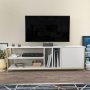 HANAH HOME TV polica Oneida Gold White - slika 1