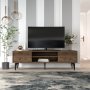 HANAH HOME TV polica Brendon Walnut - slika 1