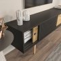 HANAH HOME TV polica Ecrin Anthracite Oak - slika 3
