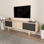HANAH HOME TV polica Ecrin Oak Black - slika 2