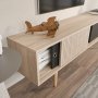 HANAH HOME TV polica Ecrin Oak Black - slika 4