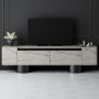 HANAH HOME TV polica Bohem Travertine Black - slika 2
