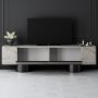 HANAH HOME TV polica Bohem Travertine Black - slika 3