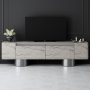 HANAH HOME TV polica Bohem Travertine Silver - slika 2
