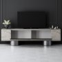 HANAH HOME TV polica Bohem Travertine Silver - slika 3