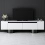 HANAH HOME TV polica Bohem White Black - slika 2