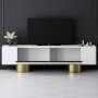 HANAH HOME TV polica Bohem White Gold - slika 3