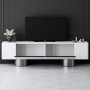 HANAH HOME TV polica Bohem White Silver - slika 3