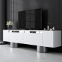 HANAH HOME TV polica Bohem White Silver - slika 1