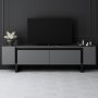 HANAH HOME TV polica Yildiz Anthracite Black - slika 2