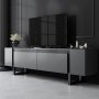 HANAH HOME TV polica Yildiz Anthracite Black - slika 1