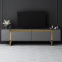 HANAH HOME TV polica Yildiz Anthracite Gold - slika 2