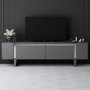 HANAH HOME TV polica Yildiz Anthracite Silver - slika 2