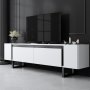 HANAH HOME TV polica Yildiz White Black - slika 1
