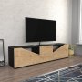 HANAH HOME TV polica Carson Anthracite Oak - slika 2