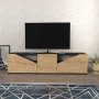 HANAH HOME TV polica Carson Anthracite Oak - slika 1