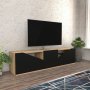 HANAH HOME TV polica Carson Oak Anthracite - slika 2