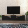 HANAH HOME TV polica Carson Oak Anthracite - slika 1
