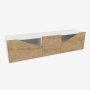 HANAH HOME TV polica Carson White Oak - slika 5