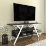 HANAH HOME TV polica Minerva White Anthracite - slika 2