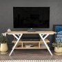 HANAH HOME TV polica Minerva White Oak - slika 1