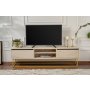HANAH HOME TV polica Escape 180 Gold Travertine - slika 2