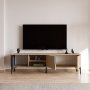 HANAH HOME TV polica Tarz Anthracite Oak - slika 2