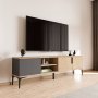 HANAH HOME TV polica Tarz Anthracite Oak - slika 3