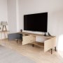 HANAH HOME TV polica Tarz Anthracite Oak - slika 4