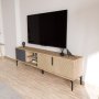HANAH HOME TV polica Tarz Anthracite Oak - slika 5